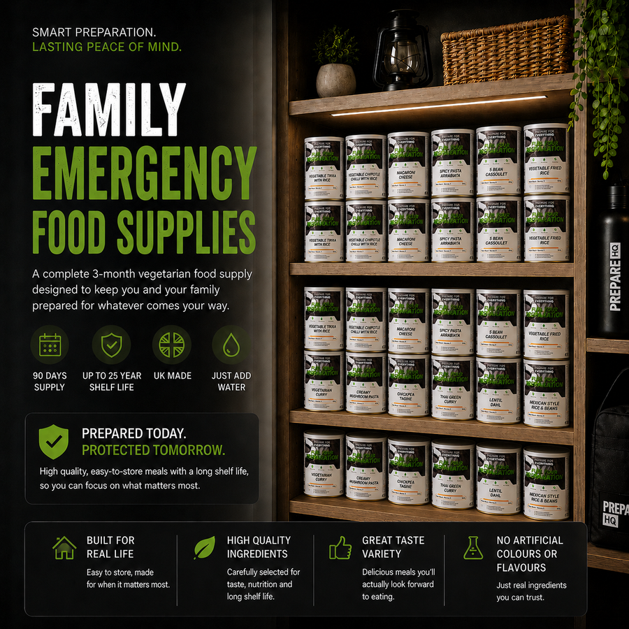 Family emergency food supplies