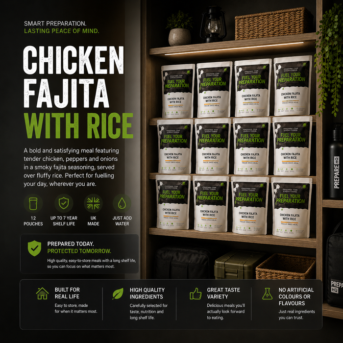 Chicken Fajita With Rice – Box of 12 Pouches