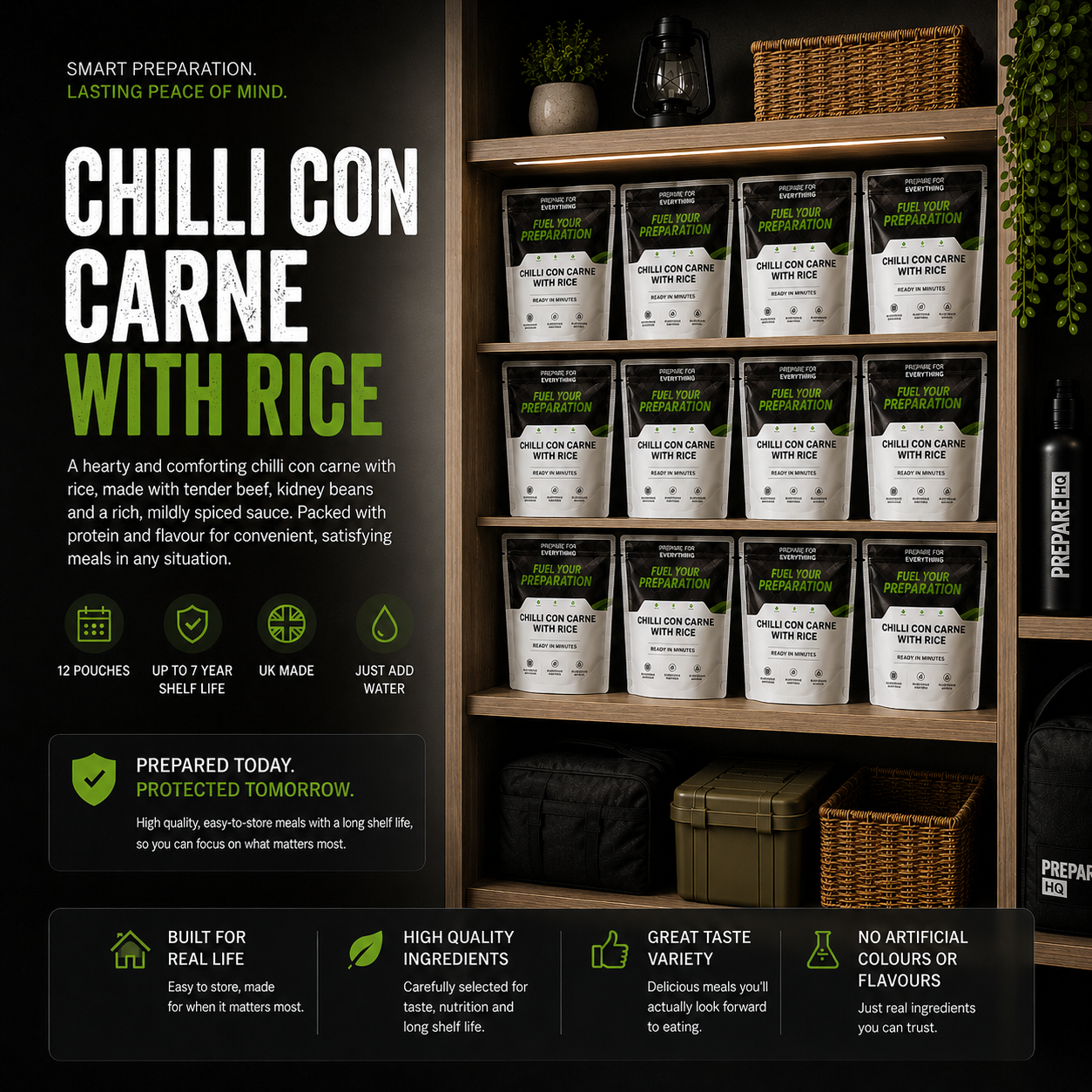 Chilli Con Carne With Rice – Box of 12 Pouches
