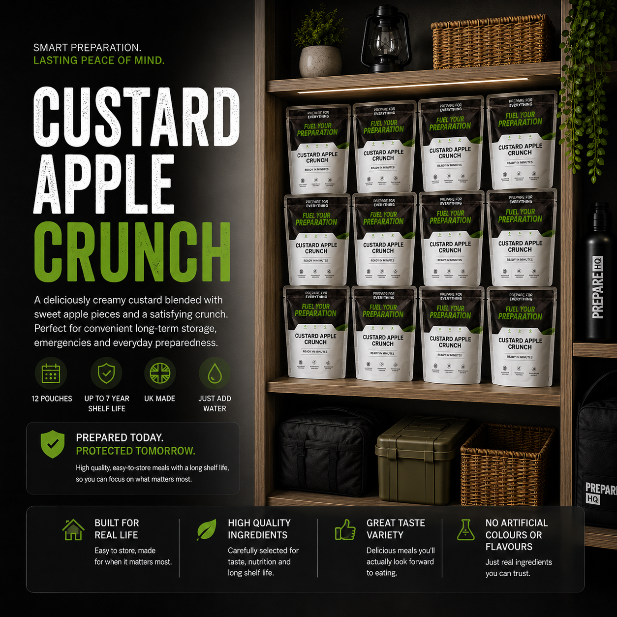 Custard Apple Crunch – Box of 12 Pouches