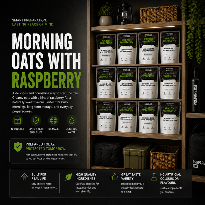 Morning Oats With Raspberry – Box of 12 Pouches