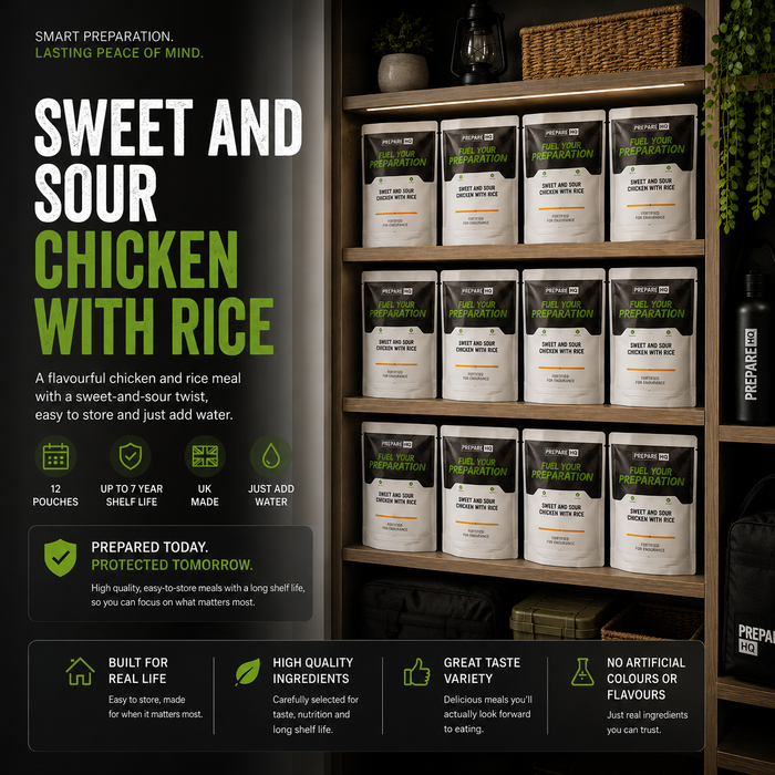 Sweet And Sour Chicken With Rice – Box of 12 Pouches