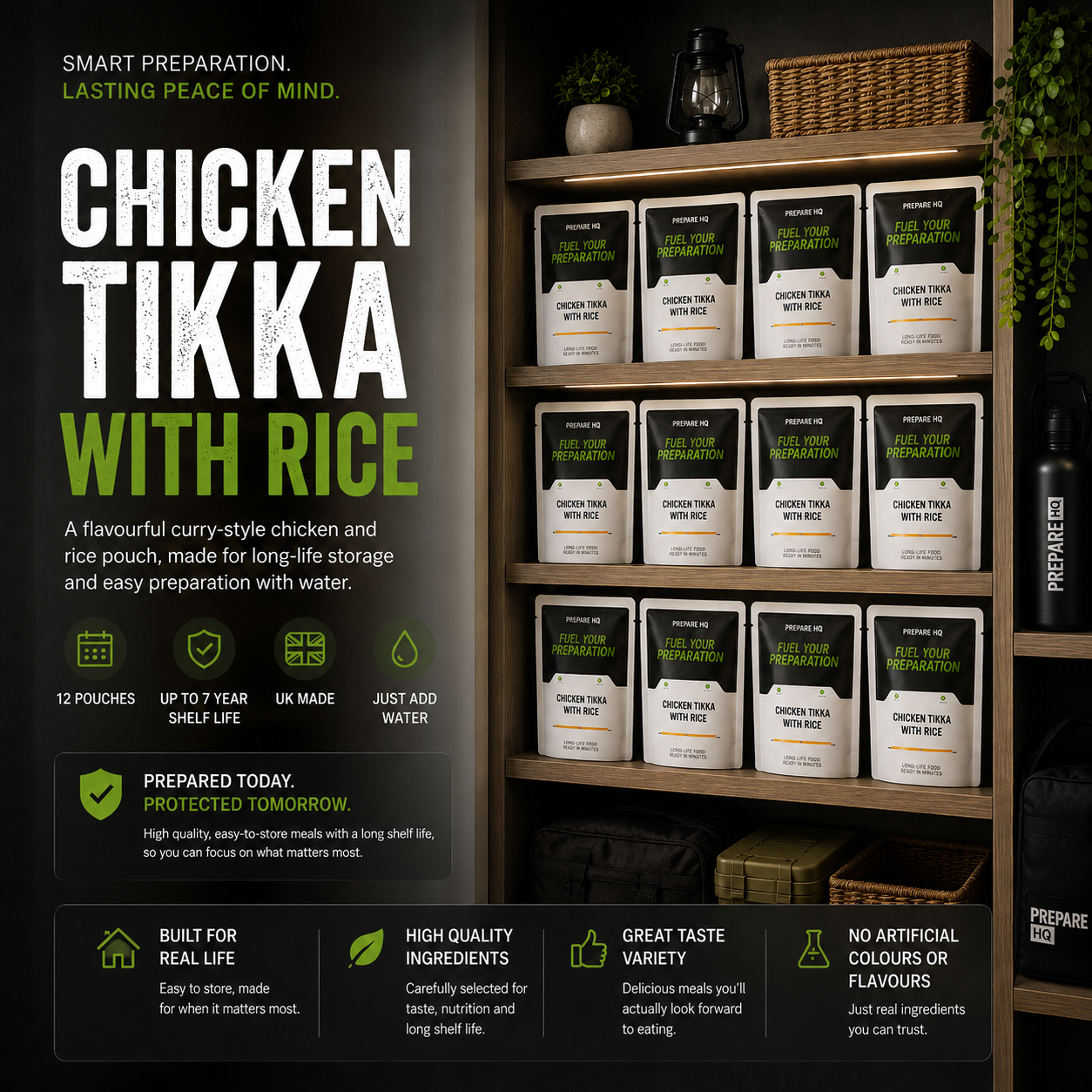 Chicken Tikka With Rice – Box of 12 Pouches
