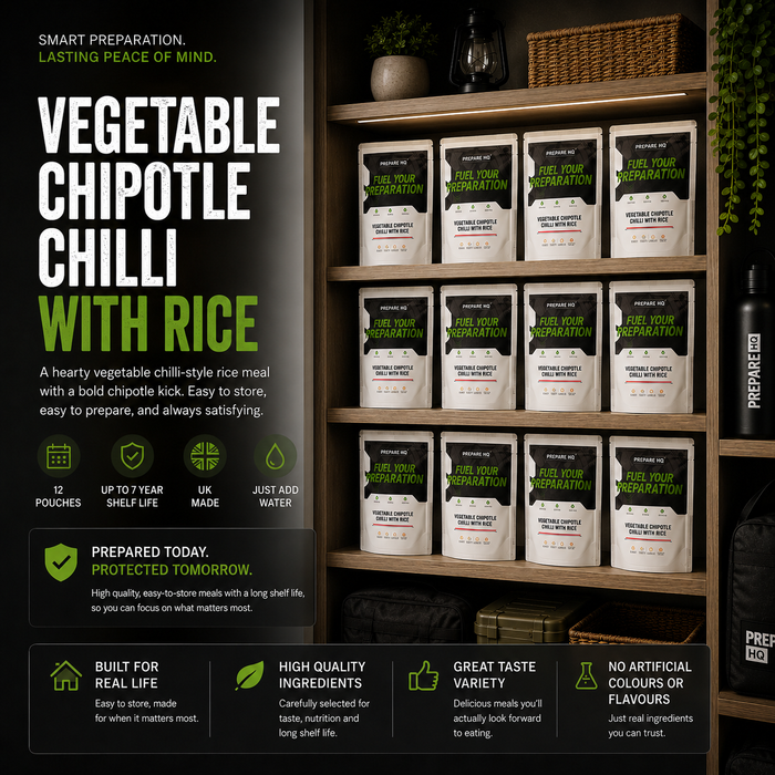 Vegetable Chipotle Chilli With Rice – Box of 12 Pouches