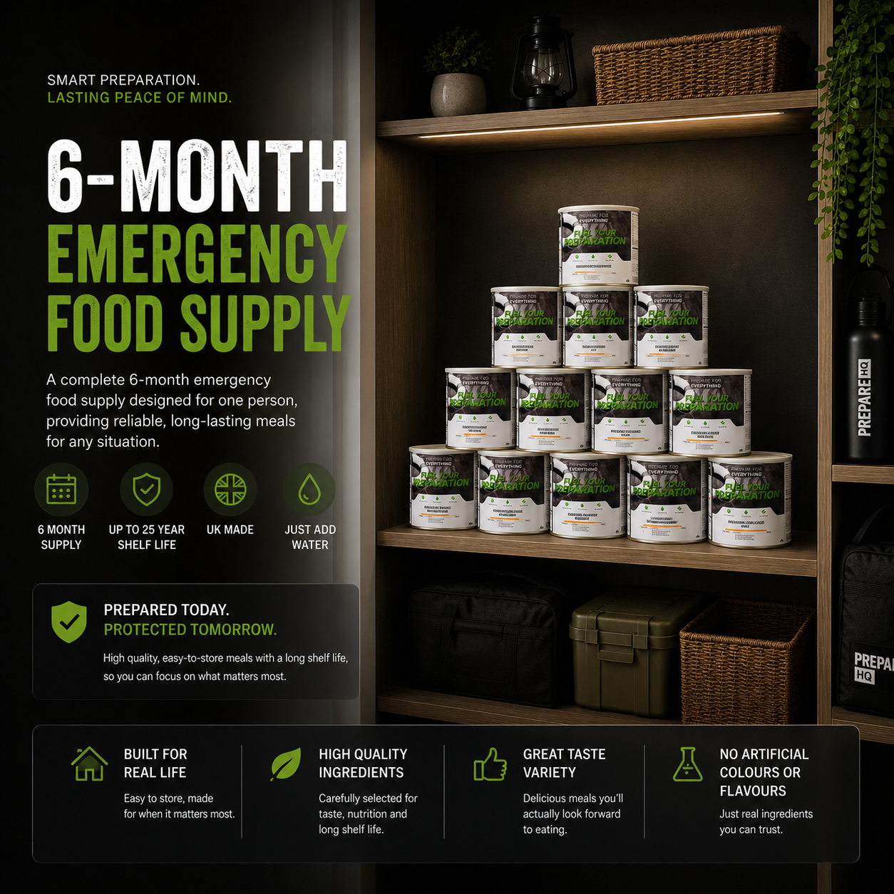 6 Month Emergency Food Supply – 1 Person
