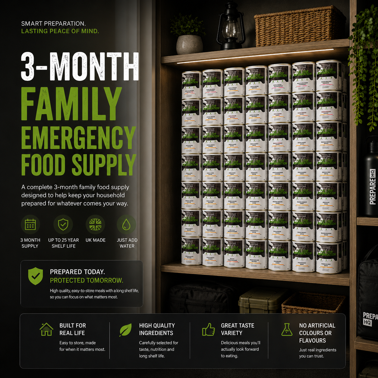 3 Month Emergency Food Supply – Family of 4