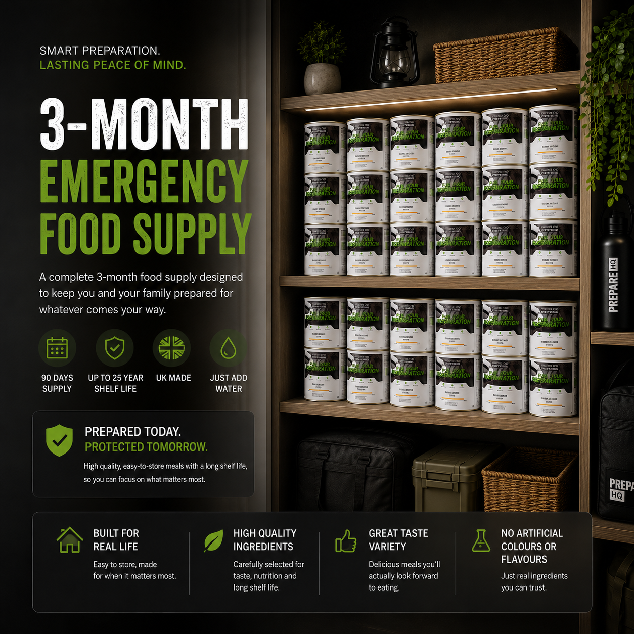 3 Month Emergency Food Supply – 1 Person
