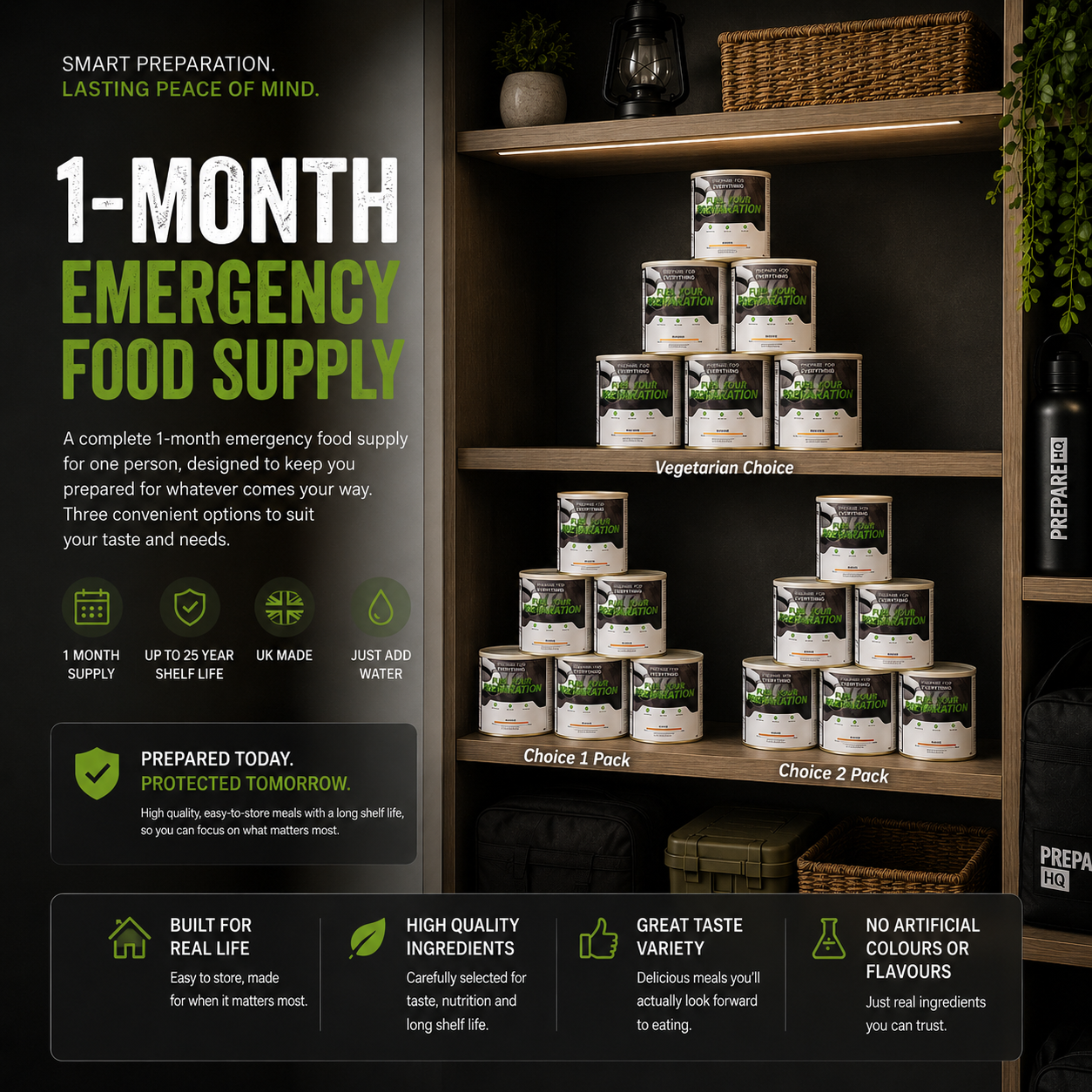 1 Month Emergency Food Supply – 1 Person