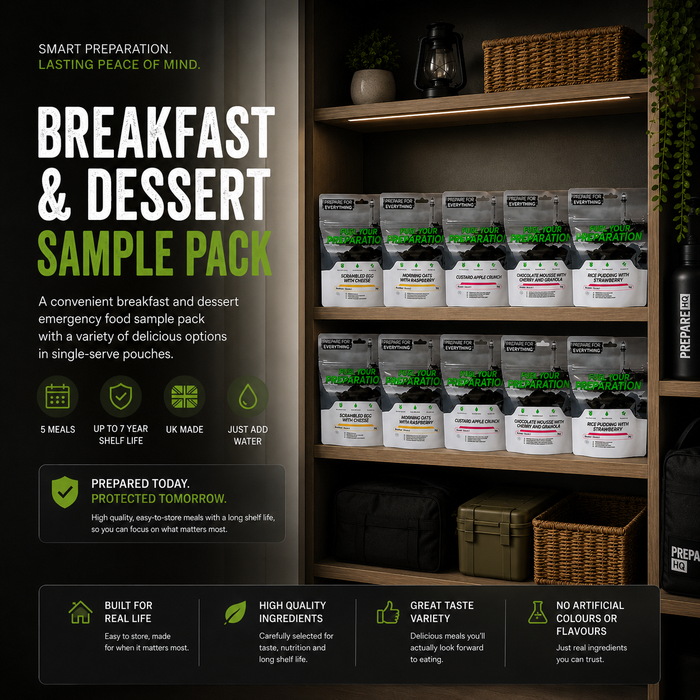 Breakfast And Dessert Emergency Food Sample Pack