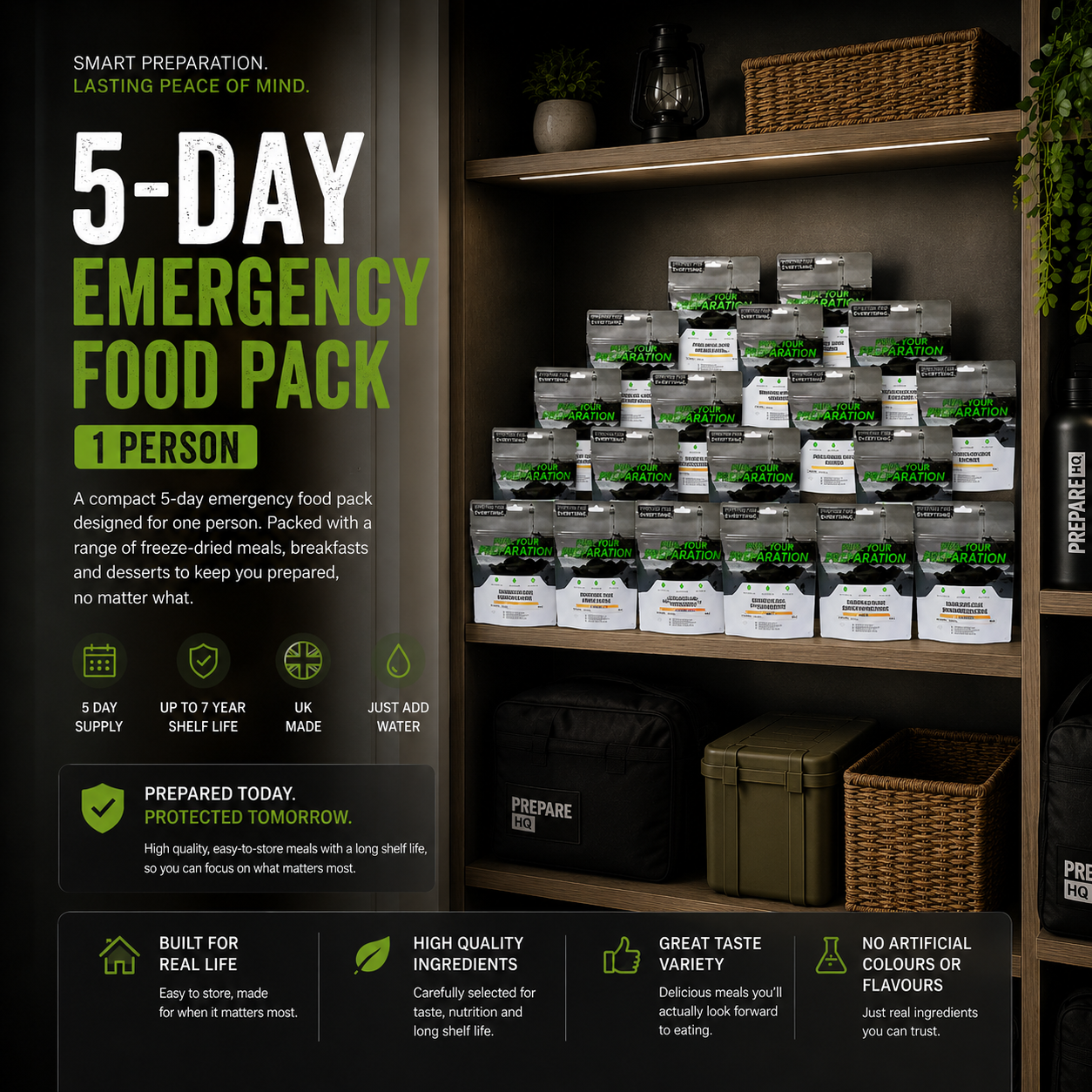5 Day Emergency Food Pack – 1 Person