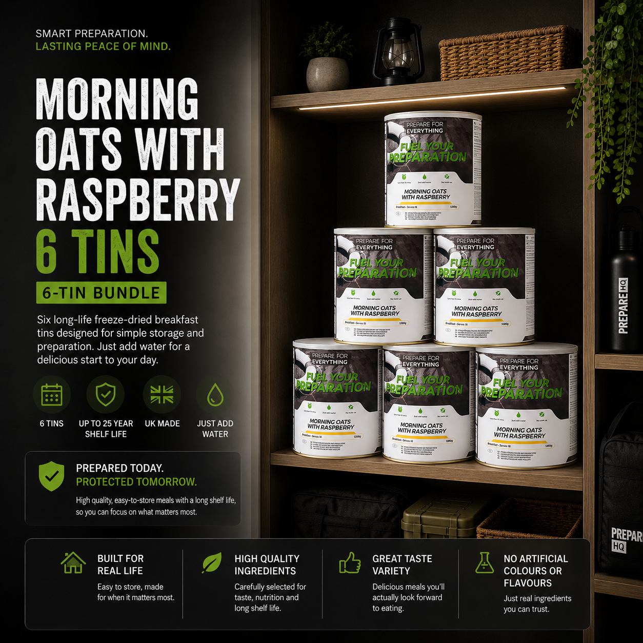 Morning Oats With Raspberry – 6 Tins