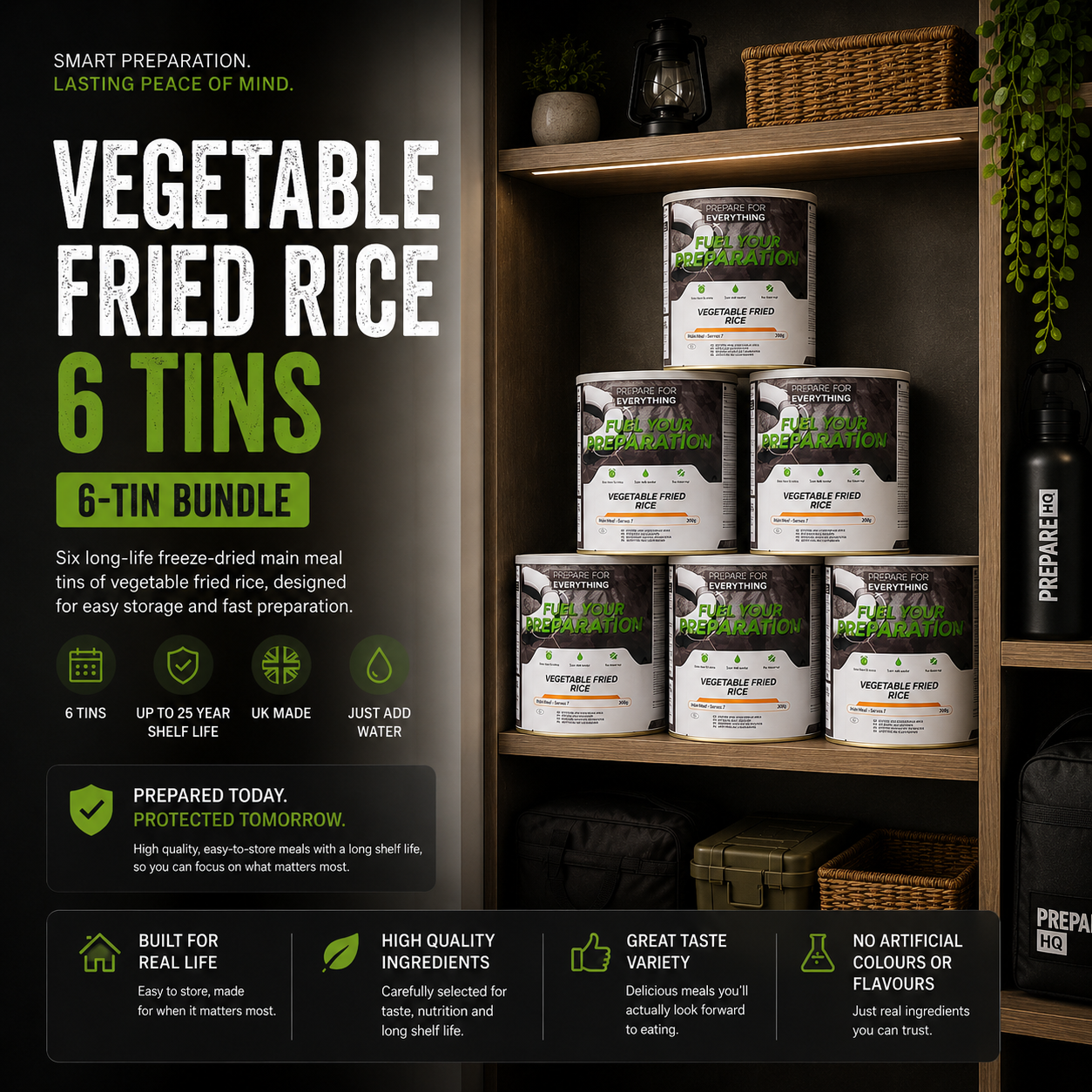 Vegetable Fried Rice – 6 Tins