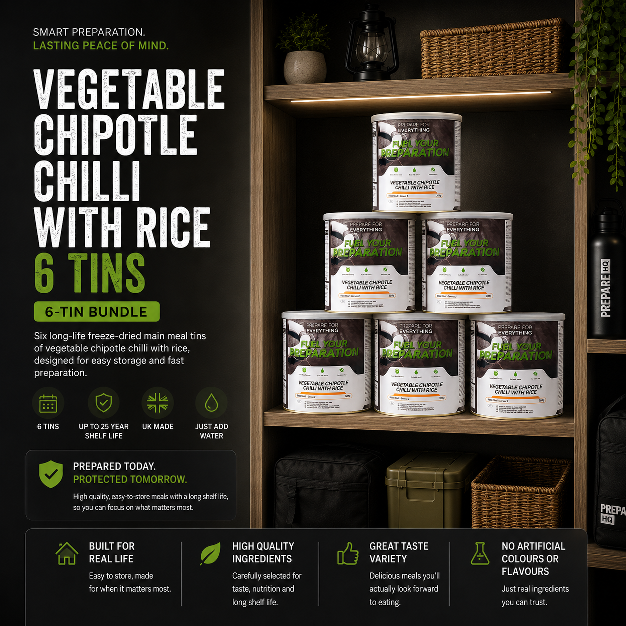 Vegetable Chipotle Chilli With Rice – 6 Tins