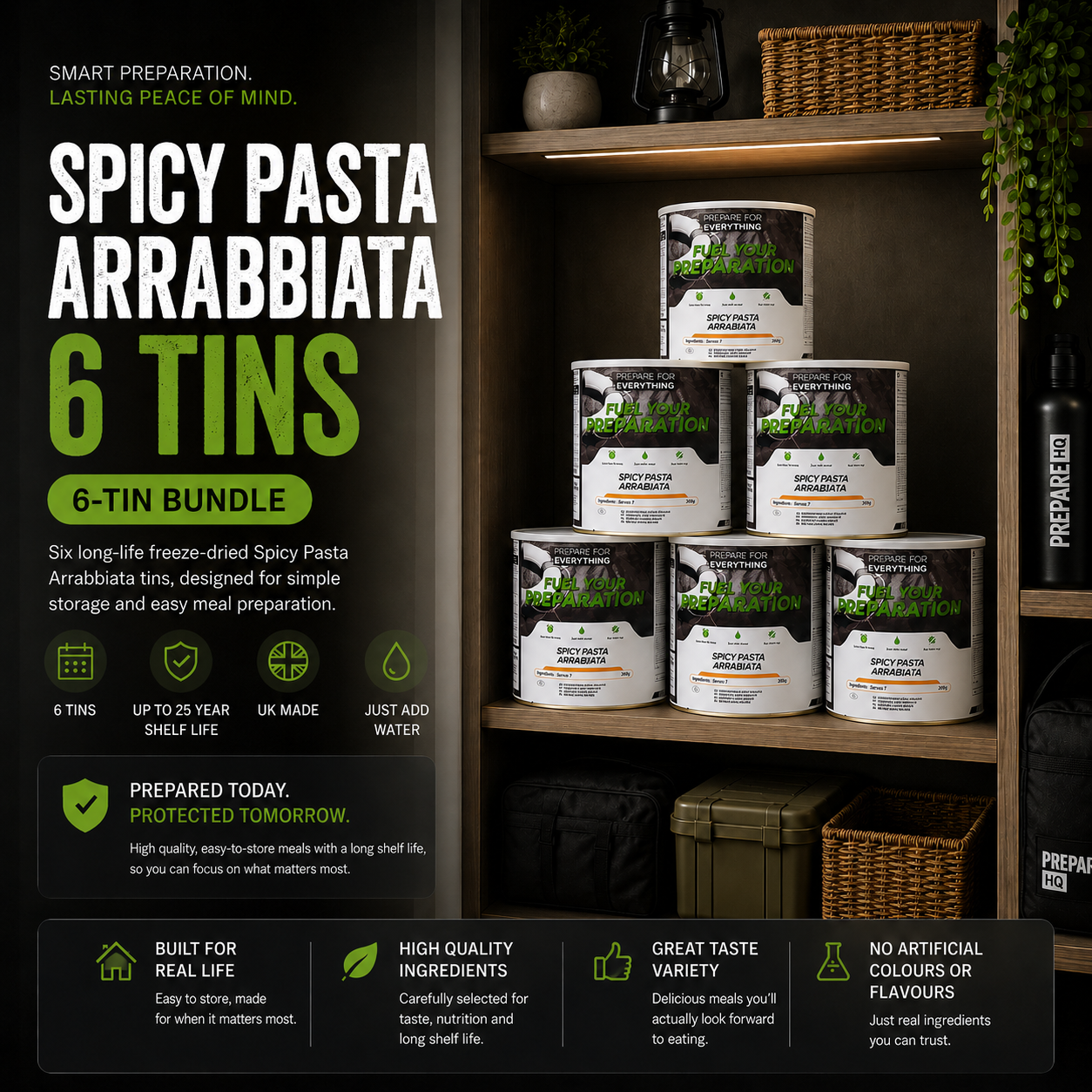 Spicy Pasta Arrabbiata – 6 Tins