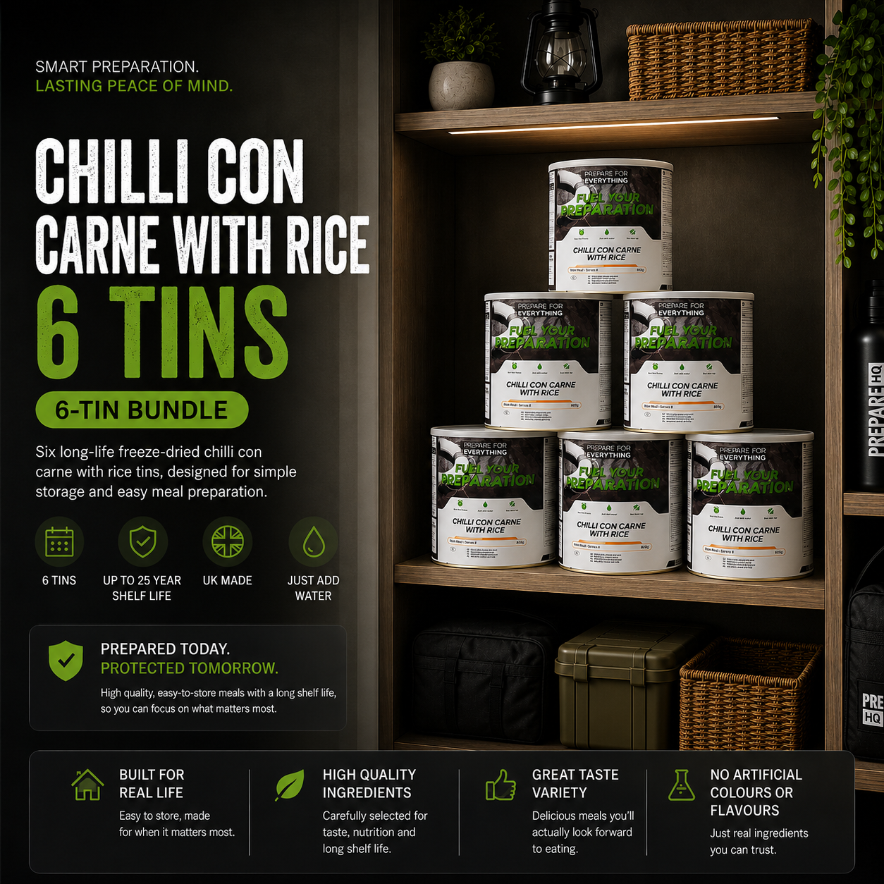 Chilli Con Carne With Rice – 6 Tins