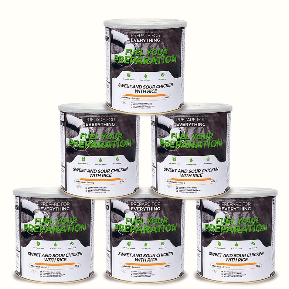 Fuel Your Preparation Sweet And Sour Chicken With Rice (6 Tins)