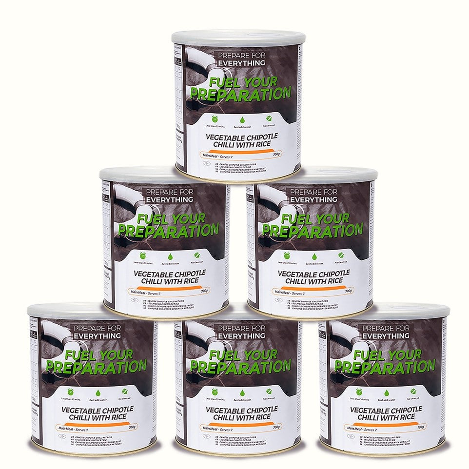 Fuel Your Preparation Vegetable Chipotle Chilli With Rice (6 Tins)