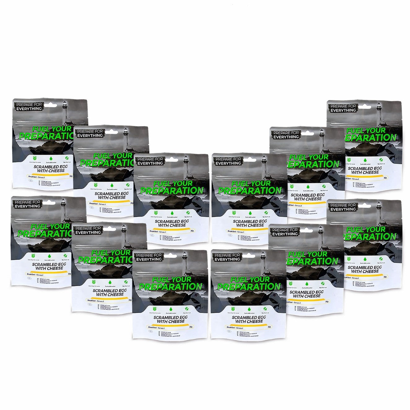 Scrambled Egg With Cheese Packet - Box Of 12