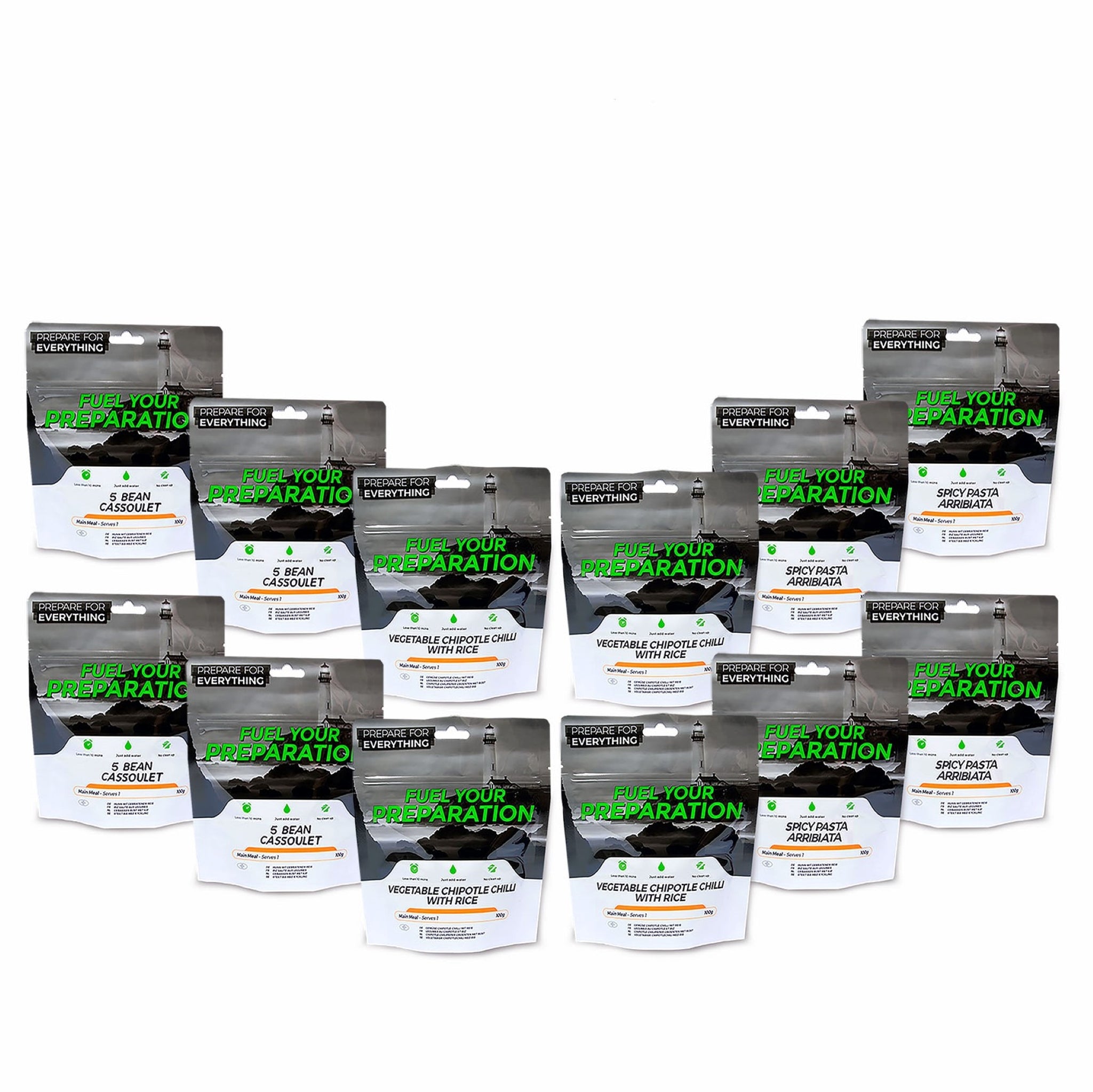 Vegan Sample Emergency Food Pack